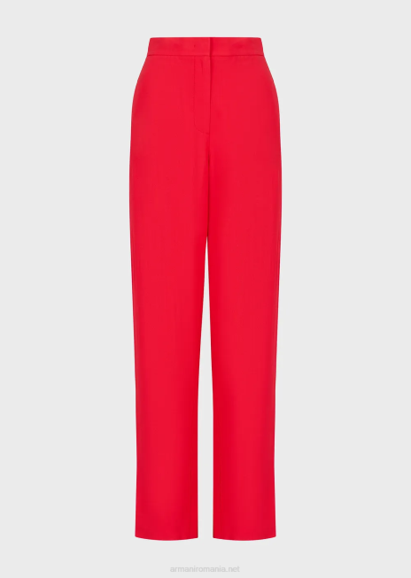 femei R802G276 pantaloni 7/8 cu talie înaltă din viscoză elastică Armani