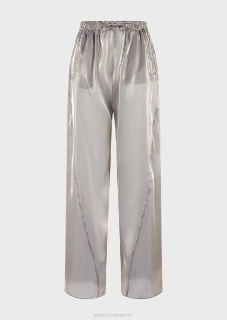 femei R802G296 pantaloni cu șnur din țesătură cu trei lobi Armani