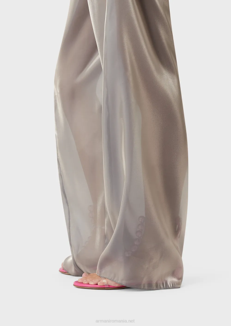 femei R802G296 pantaloni cu șnur din țesătură cu trei lobi Armani