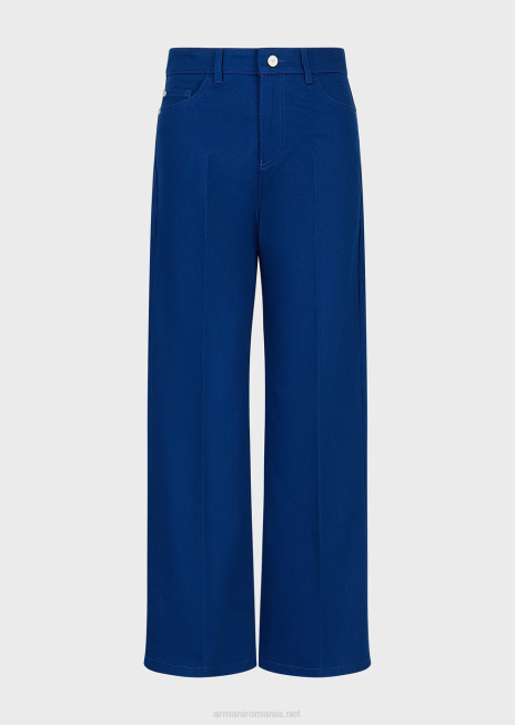 femei R802G398 colecție sustenabilă j33 blugi drepte din taur organic Armani albastru