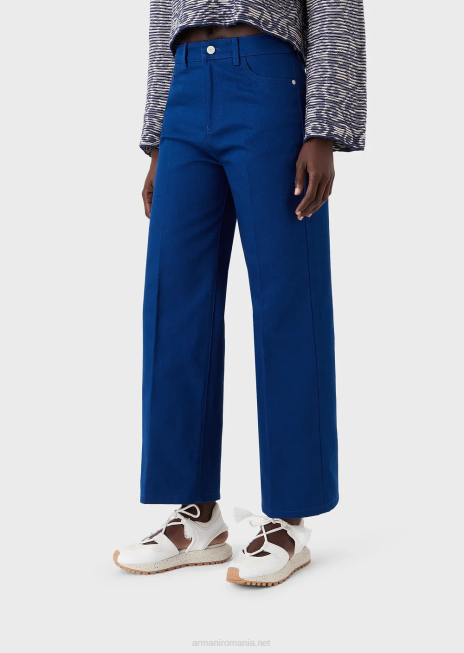 femei R802G398 colecție sustenabilă j33 blugi drepte din taur organic Armani albastru