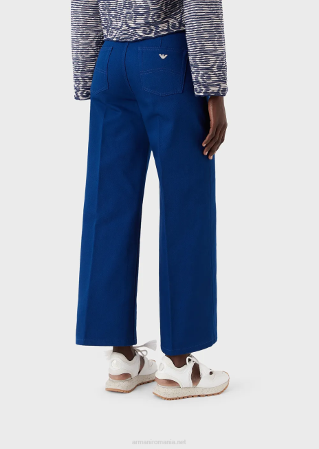 femei R802G398 colecție sustenabilă j33 blugi drepte din taur organic Armani albastru