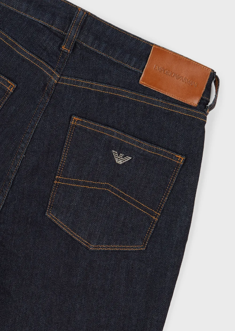 femei R802G399 Blugi skinny j18 cu talie înaltă, din denim confort mercerizat Armani albastru marin