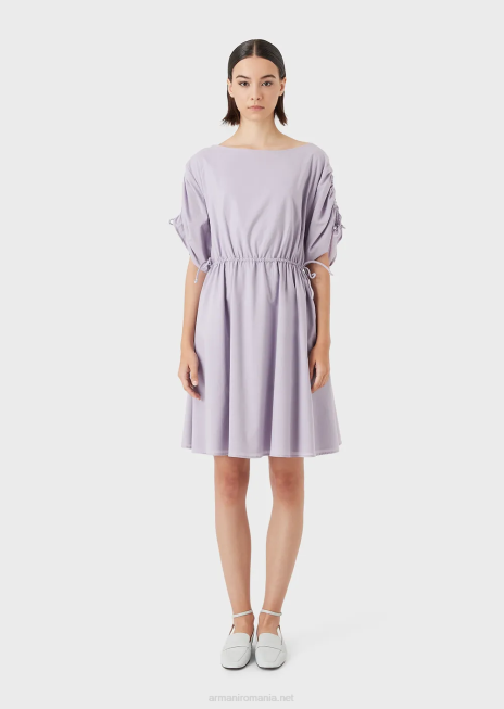 femei R802G91 rochie cu decolteu barca cu cordon Armani alb