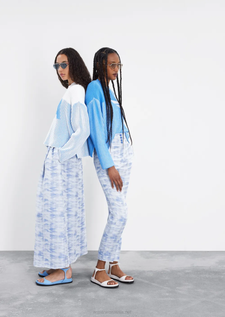 femei R802G189 jumper vanise cu sigla supradimensionata Armani logo albastru