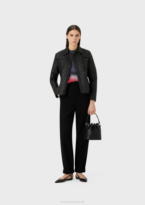 femei R802G209 Pulover din amestec de alpaca fără cusături, cu imprimeu în degrade Armani multicolor