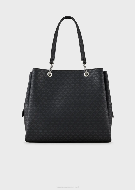 femei R802G724 geantă de cumpărături cu vultur cu farmec de vultur Armani model