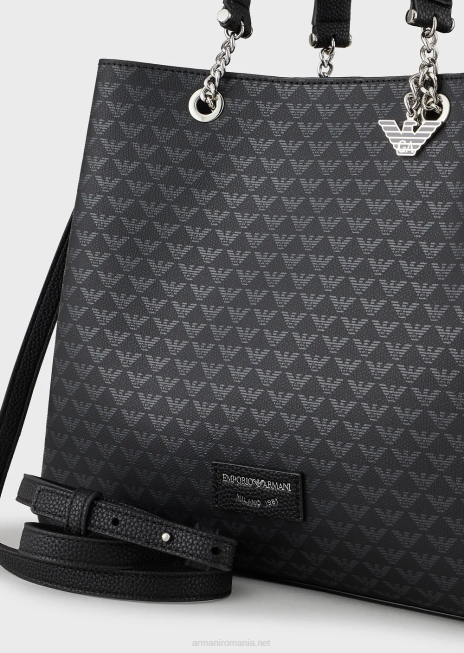 femei R802G724 geantă de cumpărături cu vultur cu farmec de vultur Armani model