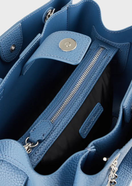 femei R802G728 Geantă de mână palmellato cu efect de piele cu farmec de vultur Armani roșu