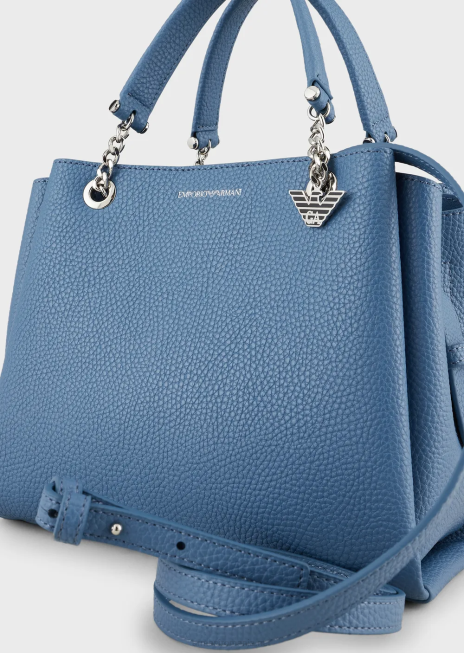 femei R802G728 Geantă de mână palmellato cu efect de piele cu farmec de vultur Armani roșu