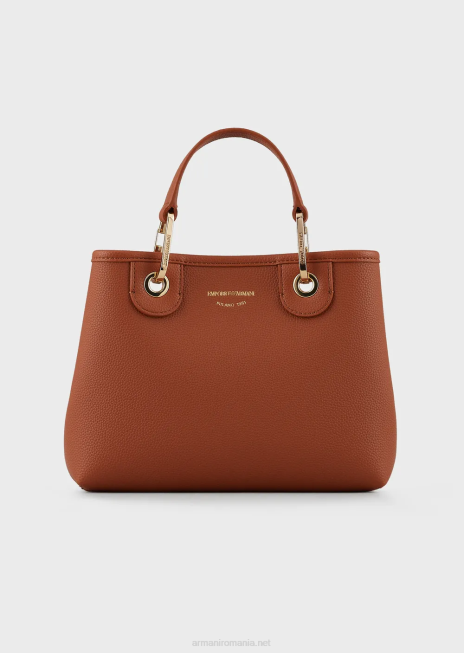 femei R802G655 myea bag geanta shopper mica cu imprimeu cerb Armani piele de bivol