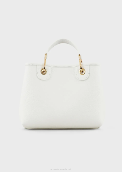 femei R802G656 myea bag geanta shopper mica cu imprimeu cerb Armani alb