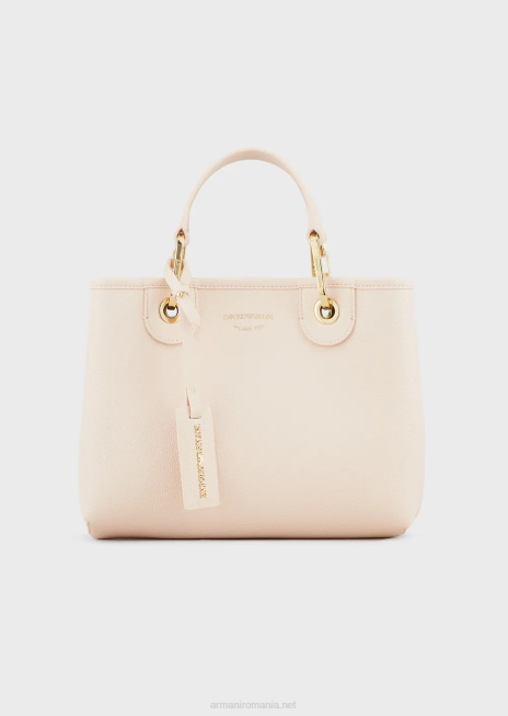 femei R802G657 myea bag geanta shopper mica cu imprimeu cerb Armani roz pudra