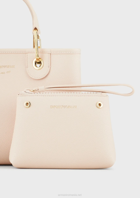 femei R802G657 myea bag geanta shopper mica cu imprimeu cerb Armani roz pudra