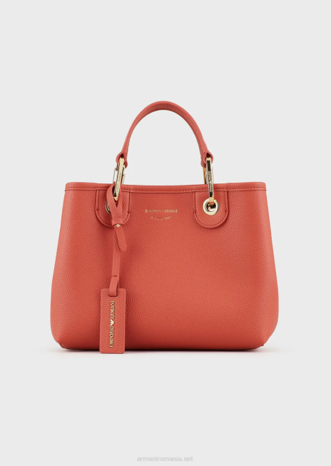 femei R802G658 myea bag geanta shopper mica cu imprimeu cerb Armani piele de bivol