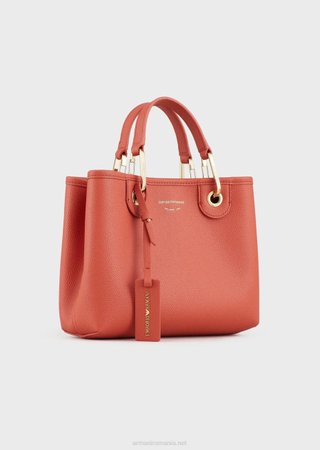 femei R802G658 myea bag geanta shopper mica cu imprimeu cerb Armani piele de bivol