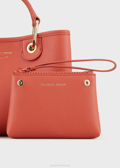 femei R802G658 myea bag geanta shopper mica cu imprimeu cerb Armani piele de bivol