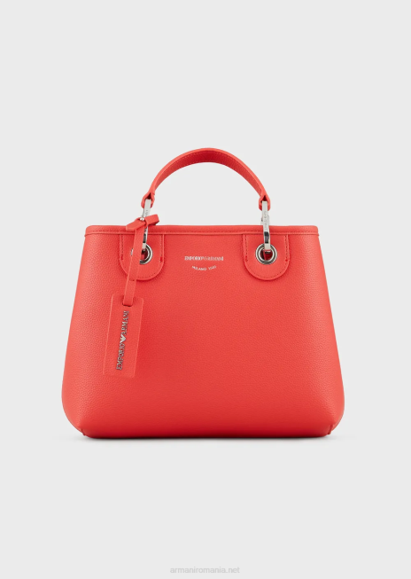 femei R802G662 myea bag geanta shopper mica cu imprimeu cerb Armani portocale