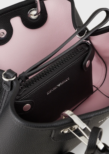 femei R802G663 myea bag geanta shopper mica cu imprimeu cerb Armani albastru marin