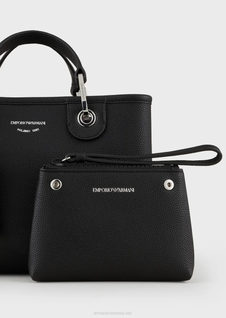 femei R802G663 myea bag geanta shopper mica cu imprimeu cerb Armani albastru marin