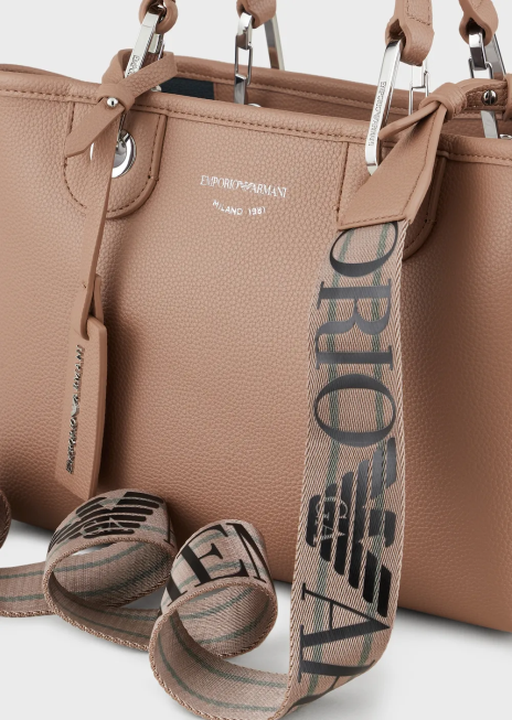 femei R802G666 myea bag geanta shopper mica cu imprimeu cerb Armani albastru