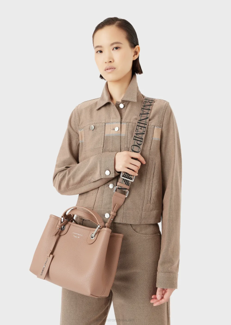 femei R802G666 myea bag geanta shopper mica cu imprimeu cerb Armani albastru