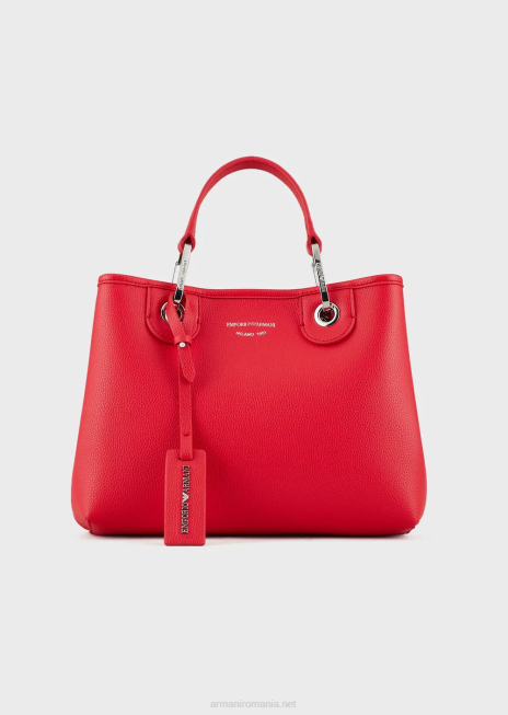 femei R802G667 myea bag geanta shopper mica cu imprimeu cerb Armani bordeaux