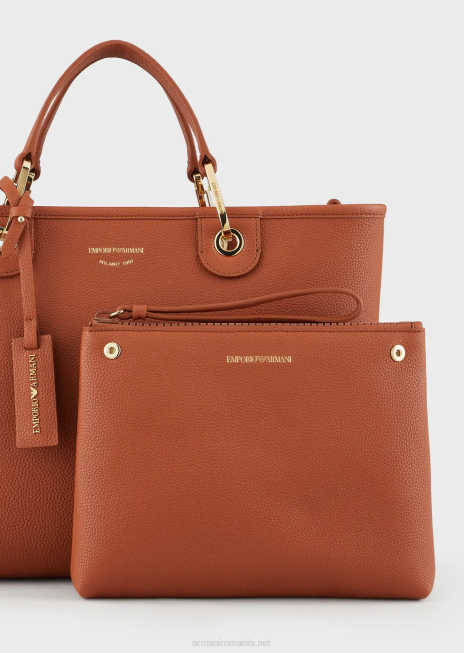 femei R802G675 geantă shopper medium myea cu imprimeu de cerb Armani