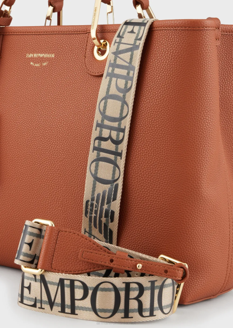 femei R802G677 geantă shopper medium myea cu imprimeu de cerb Armani roz pudra