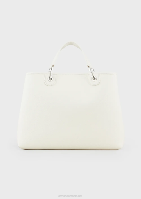 femei R802G680 geantă shopper medium myea cu imprimeu de cerb Armani argint/fum