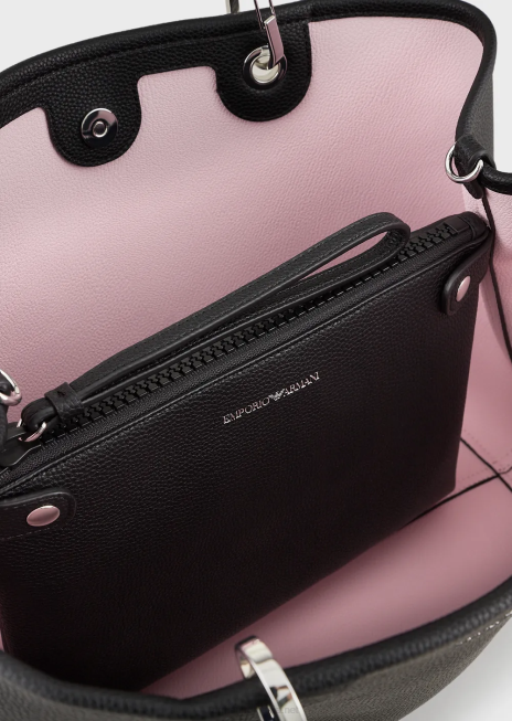 femei R802G686 geantă shopper medium myea cu imprimeu de cerb Armani albastru