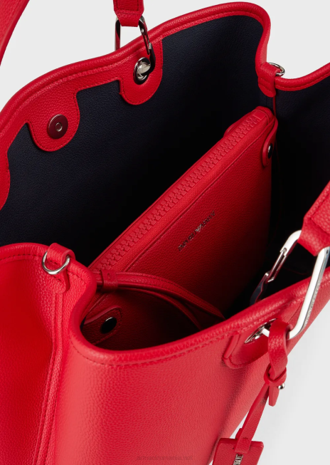 femei R802G687 geantă shopper medium myea cu imprimeu de cerb Armani coral