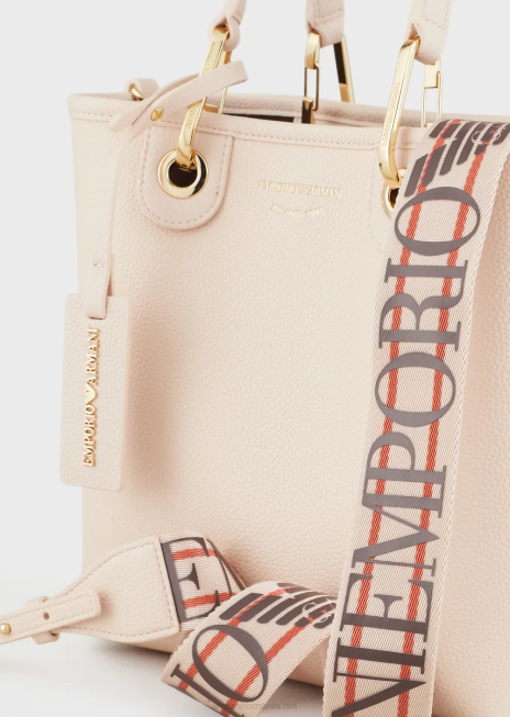 femei R802G692 geantă shopper verticală myea cu imprimeu de cerb Armani nud