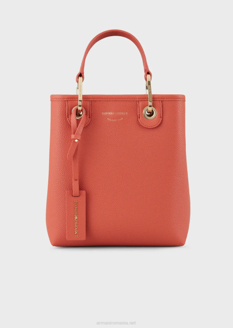 femei R802G693 geantă shopper verticală myea cu imprimeu de cerb Armani maro