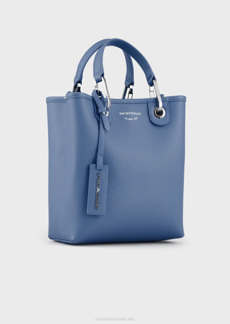 femei R802G694 geantă shopper verticală myea cu imprimeu de cerb Armani albastru