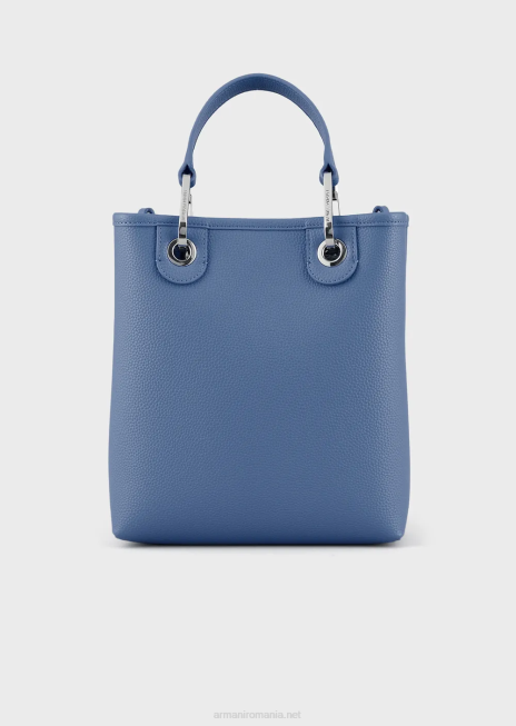 femei R802G694 geantă shopper verticală myea cu imprimeu de cerb Armani albastru