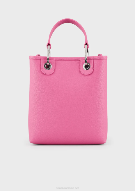 femei R802G695 geantă shopper verticală myea cu imprimeu de cerb Armani fucsie