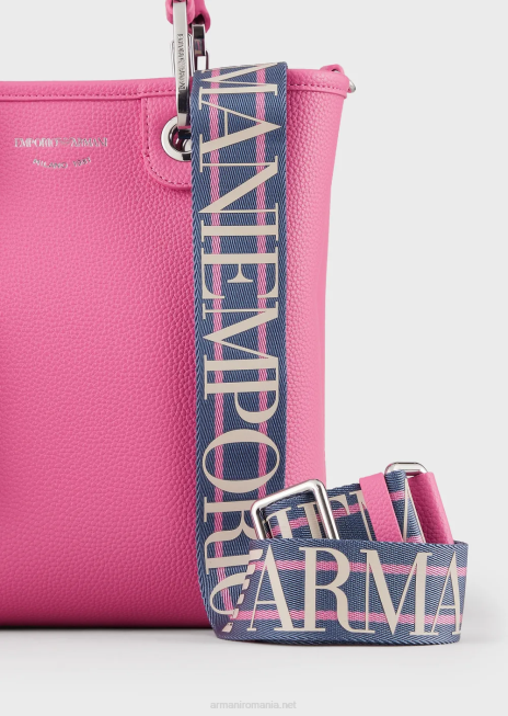 femei R802G695 geantă shopper verticală myea cu imprimeu de cerb Armani fucsie