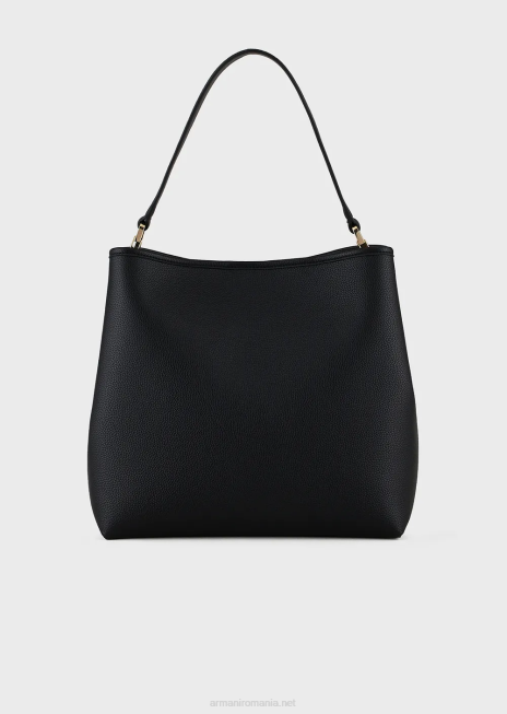 femei R802G696 geantă de umăr myea cu imprimeu cerb Armani negru adânc