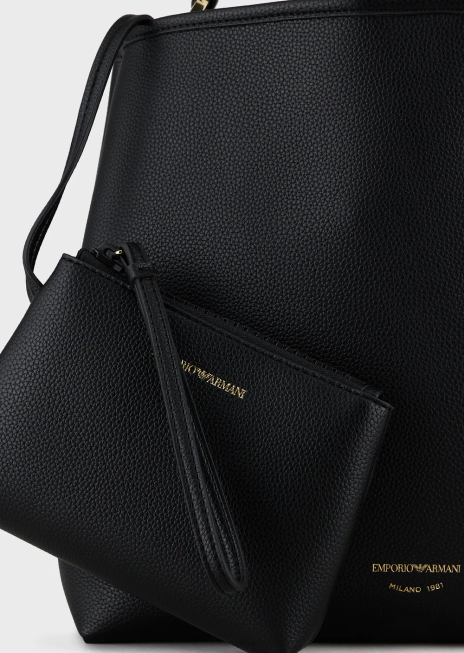 femei R802G696 geantă de umăr myea cu imprimeu cerb Armani negru adânc