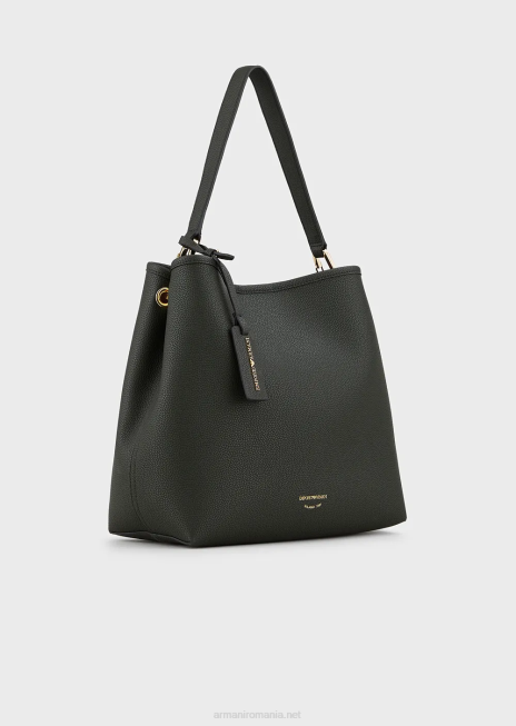 femei R802G697 geantă de umăr myea cu imprimeu cerb Armani padure verde