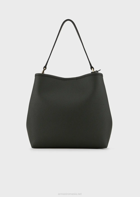 femei R802G697 geantă de umăr myea cu imprimeu cerb Armani padure verde