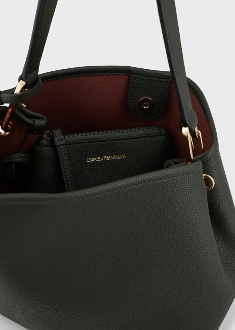 femei R802G697 geantă de umăr myea cu imprimeu cerb Armani padure verde