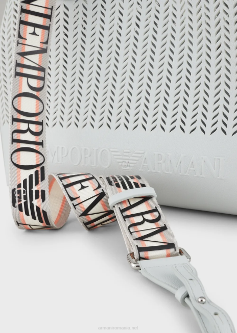 femei R802G705 geanta shopper armani sustainability values ​​medium myea cu motiv chevron perforatgheaţă