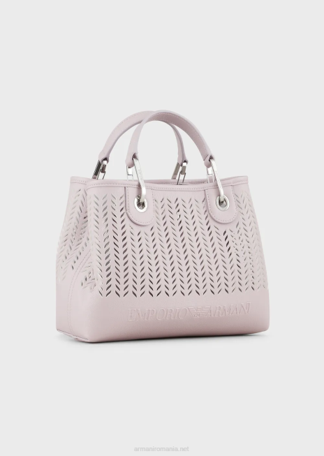 femei R802G706 armani sustainability values ​​geantă mică de cumpărături myea cu motiv chevron perforatroz