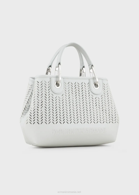 femei R802G707 armani sustainability values ​​geantă mică de cumpărături myea cu motiv chevron perforat