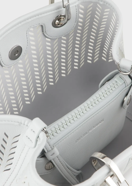 femei R802G707 armani sustainability values ​​geantă mică de cumpărături myea cu motiv chevron perforat