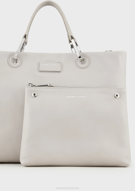 femei R802G715 geanta shopper medium myea din piele ecologica Armani gheaţă