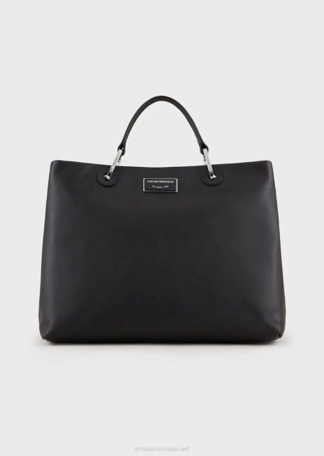 femei R802G716 geanta shopper medium myea din piele ecologica Armani negru
