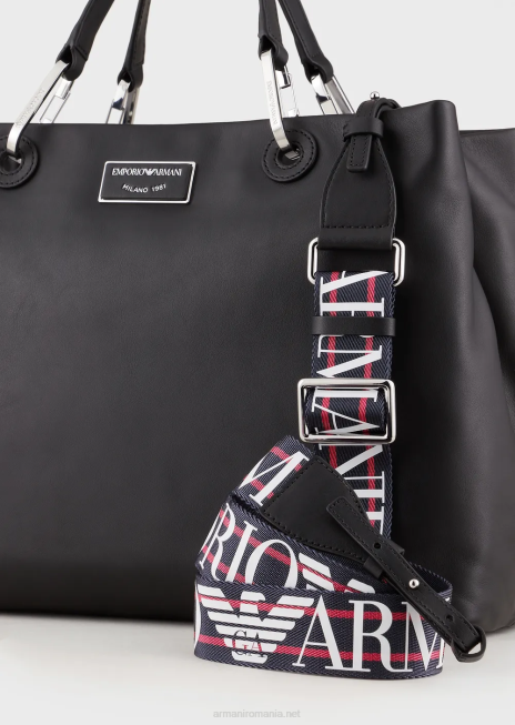 femei R802G716 geanta shopper medium myea din piele ecologica Armani negru